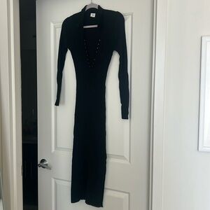 Abercrombie black sweater dress